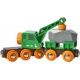 BRIO 63369800 Grüner Kranwagen+Anhänger+Fracht
