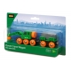 BRIO 63369800 Grüner Kranwagen+Anhänger+Fracht