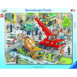 Ravensburger 06768 Rahmenpuzzle Rettungseinsatz 39 Teile