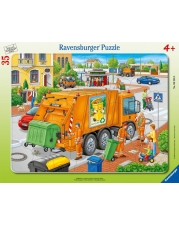 Ravensburger 06346 Rahmenpuzzle Müllabfuhr 35 Teile