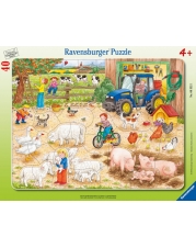 Ravensburger 06332 Rahmenpuzzle Auf dem großen Bauernhof 40 Teile