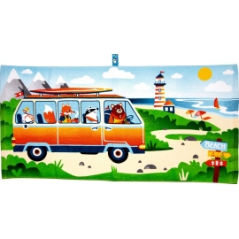 Kl. Zauberbadetuch  -  Unterwegs (ca.50x100 cm)