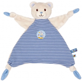 Schnuffeltuch Teddy, hellblau  -