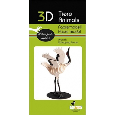 3D Papiermodell - Kranich