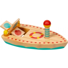 Holzboot Mit Gummimotor - Spiege