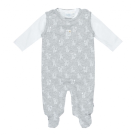2-tlg. Strampler - Giraffe
