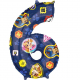 Paw Patrol Folienballon Zahl 6 c