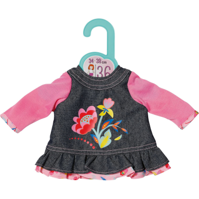 Dolly Moda Jeans Kleid Blumen 36