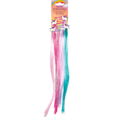 Haarclips Mit Glitzersträhnen -