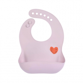 Silicone Bib Happy Rascals Heart