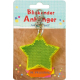 Blinkender Anhänger Stern - Bunt
