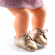 Puppenschuhe gold