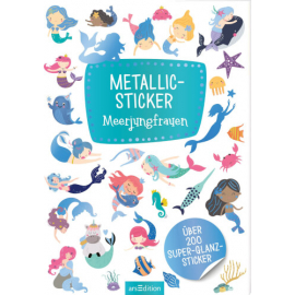 Metallic-Sticker - Meerjungfraue