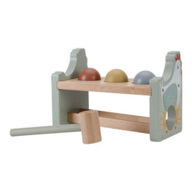 Hammerbank mit rollenden Kugeln
