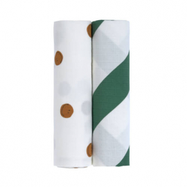 Swaddle & Burp Blanket XL Happy