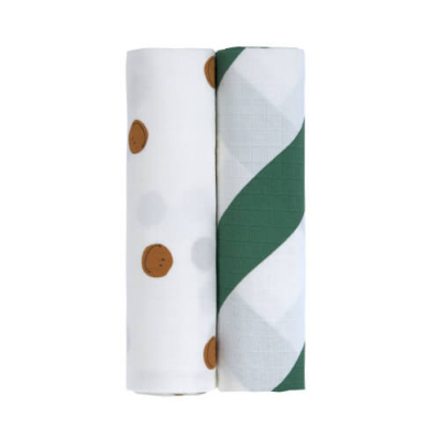 Swaddle & Burp Blanket XL Happy