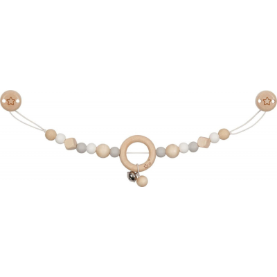 Kinderwagenkette Stern grau