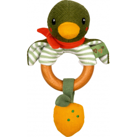 Holz-Ringrassel Ente - Little Wo