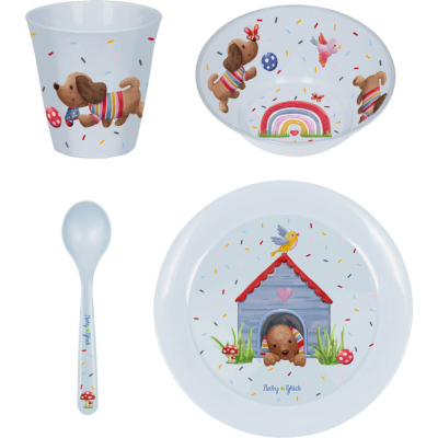 Geschirr Geschenkset Dackel - Ba