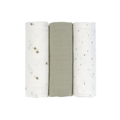 Swaddle & Burp Blanket L Leave o