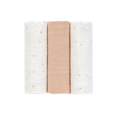 Swaddle & Burp Blanket L Moon pe