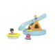 Badeinsel Mit Wasserrutsche