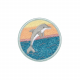 School Patches Set Dolphin Ocean