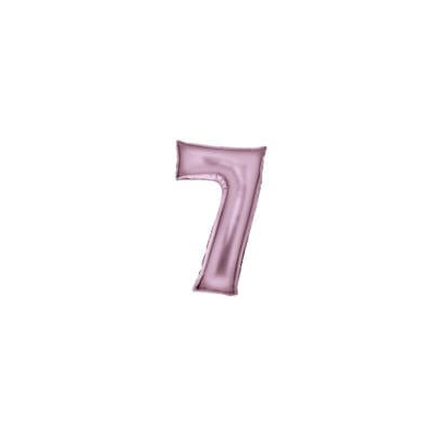 Große Zahl 7 Silk Lustre Pastell