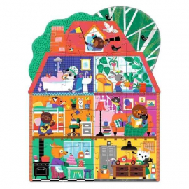 Bodenpuzzle: Haus - 36 Teile