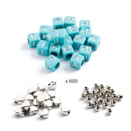 Schmuck basteln: Buchstaben Silb