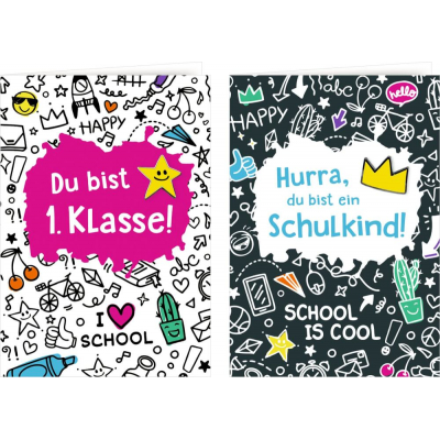 Grußkarte m. Pin  -  Du bist 1.K
