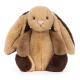 Bashful Patchwork Brown Bunny Or